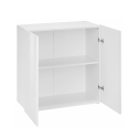 Weißer Mehrzweck-Holzschrank 2 Türen für Bad & Küche Onda Double Sales