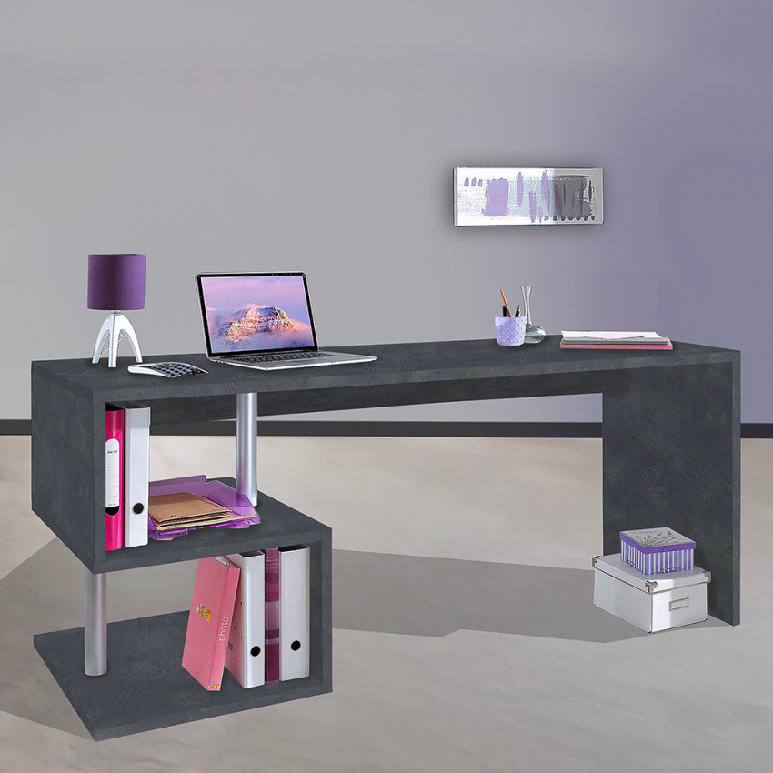 Design-Schreibtisch 180x60cm Anthrazit Büro Modern Esse 2 Report Aktion Design-Schreibtisch 180x60cm Anthrazit Büro Modern Esse 2 Report Aktion