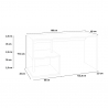 Design-Schreibtisch 180x60cm Anthrazit Büro Modern Esse 2 Report Rabatte