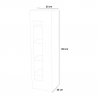 Wohnzimmer-Küchenschrank mit 4 Glasböden, modernes Design Daiquiri Katalog