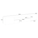 Design TV-Schrank Daiquiri Pero Ardesia L, 200 cm, 2 Türen, Klapp-Schublade Katalog