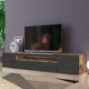 TV-Schrank 200 cm Design 2 Türen Klappschublade Daiquiri Ardesia Pero L Aktion