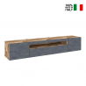 TV-Schrank 200 cm Design 2 Türen Klappschublade Daiquiri Ardesia Pero L Verkauf