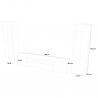 Wohnzimmer-Wandsystem mit TV-Ständer und 2 glänzend weißen Daiquiri-Vitrinen Sales