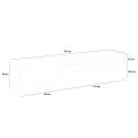 Industrielles TV-Rack 155 cm mit Klapptür und Schublade Daiquiri Pero Ardesia M Katalog