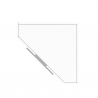 Klappbarer Platzspar-Schreibtisch Eckmodell 70x70cm Dalia II Lagerbestand