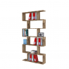 Säule Bücherregal 6 vertikale Regale Büro modernes Design Calli Ahorn Sales
