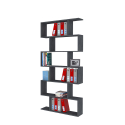 Vertikales Bücherregal 6 Fächer modernes Design Home Office Calli Slate Sales