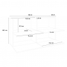 Sideboard 150cm 4 Klappen Wohnzimmer Esszimmer Zet Lumi Ahorn Katalog
