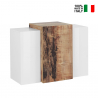 Weiß glänzendes und hölzernes Hängeregal mit 3 Türen für Wohnzimmer Corona Unit Maple Verkauf