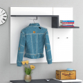 Wandgarderobe mit 2 Haken, Regal für Eingangsbereich, modernes Design Zet Cilan Ardesia Aktion