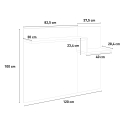 Wandgarderobe mit 2 Haken, Regal für Eingangsbereich, modernes Design Zet Cilan Ardesia Rabatte
