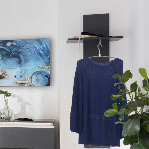 Moderne Wandgarderobe mit 4 Haken und Ablage für den Eingangsbereich Magic Jako Ardesia Aktion