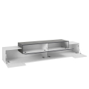 TV-Schrank 240 cm, 4 Fächer, 3 Türen, modernes Design, Corona Low Ardesia Rabatte