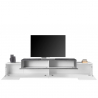 TV-Schrank 240 cm, 4 Fächer, 3 Türen, modernes Design, Corona Low Ardesia Sales