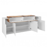 Design-Sideboard weiß Holz 200 cm, 4 Türen, Corona Side Sales