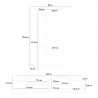 Moderne Wohnwand Weiß Schiefer TV-Schrank Vitrine Corona Katalog