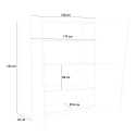Moderne Design-Kommode 120 cm Wohnzimmermöbel 2 Türen 4 Fächer Vega Home Katalog