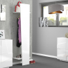 Moderner offener Kleiderschrank Garderobe Weiß Hochglanz für Flur oder Schlafzimmer Ping Bianco Lucido Hang Sales