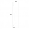 Wandgarderobe Eingangsbereich modernes Design grau Ping Hang Bronx Rabatte