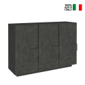 Moderne Anrichte für den Eingangsbereich, 121 cm, Sideboard mit 3 Türen Ping Ardesia M Verkauf