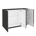 Moderne Anrichte für den Eingangsbereich, 121 cm, Sideboard mit 3 Türen Ping Ardesia M Sales