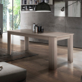 Ausziehbarer Design-Esstisch 160-210x90cm Ulmenholz Jesi Pearl Aktion