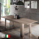 Ausziehbarer Design-Esstisch 160-210x90cm Ulmenholz Jesi Pearl Verkauf