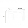 Ausziehbarer Design-Esstisch Jesi Style, 90-180x90cm Rabatte