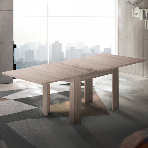 Ausziehbarer Esstisch aus Holz 90-180x90 cm Jesi One Aktion