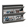 Schuhschrank für 24 Paar Schuhe, 120 cm, 2 Klappen, Magic Bata Ardesia L Sales