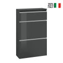 Schuhschrank 60cm 2 Klapptüren Platz für 12 Paar Schuhe Magic Bata Ardesia Verkauf