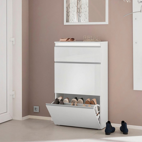 Magic Bata M Platzsparender Schuhschrank mit 2 Klapptüren, 60cm, für 12 Paar Schuhe. Aktion