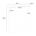 Magic Bata M Platzsparender Schuhschrank mit 2 Klapptüren, 60cm, für 12 Paar Schuhe. Lagerbestand