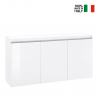 Sideboard 3 Türen 150cm Hochglanz Weiß für Eingangsbereich & Wohnzimmer Magic Lawe Verkauf