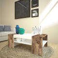 Designer Couchtisch Wohnzimmer Sofa Zweifarbig 110x60cm Cherry Acero Aktion