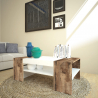 Designer Couchtisch Wohnzimmer Sofa Zweifarbig 110x60cm Cherry Acero Aktion