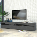 TV-Möbel antrazith Design Wohnzimmer 200cm 4 Fächer 2 Türen Burrata Report Aktion