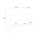 Kommode Schlafzimmer Design 4 Schubladen weiß glänzend Arco Draw