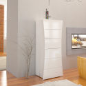 Kommode Schlafzimmer 6 Schubladen Hochglanz Weiß Arco Septet Aktion