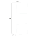 Moderne Design-Schuhschrank für den Eingangsbereich, 3 Türen, Platz für 18 Paar Schuhe, Modell Arco M Katalog
