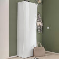 Arco Garderobenschrank für Flur & Wohnzimmer - Design, 5 Fächer, Hochglanz Weiß Aktion