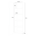 Design-Wohnzimmer-Eingangsgarderobe 5 Fächer glänzend weiß Arco Garderobe Katalog