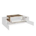 Niedriges Flur-Sideboard mit 2 Türen und Klappeinsatz Coro Baix Acero Sales
