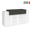 Sideboard mit 2 Türen, 3 Schubladen und Klappfach Coro Kaip Ardesia Wohnzimmer Verkauf