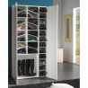 Schuhschrank für den Eingangsbereich, weiß glänzend, Design für 28 Paar Schuhe Girl Sales