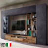 Wohnwand Ardesia Holz TV-Schrank Vitrine Hängeschrank Säule Egypt Oban Angebot