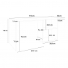 Smart-Home-Büroschreibtisch 110x50cm modernes Design Conti Ardesia Katalog