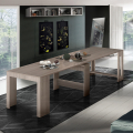Ausziehbarer Konsolentisch Esstisch 90x51-300cm Ulmenholz Pratika Pearl Aktion