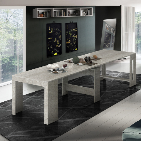 Moderner ausziehbarer Konsolentisch 90x51-300cm Eingang Pratika Pilka Aktion